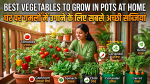 Best Vegetables to Grow in Pots at Home :घर पर गमलों में उगाने के लिए सबसे अच्छी सब्जियां