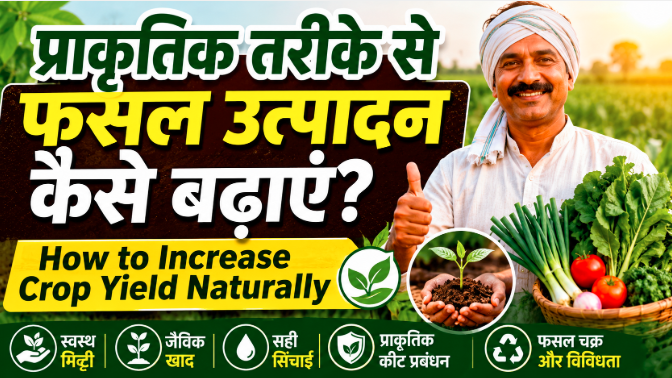 How to Increase Crop Yield Naturally: प्राकृतिक तरीके से फसल उत्पादन कैसे बढ़ाएं?