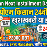 PM Kisan Next Installment Date 2026 पीएम किसान की अगली किस्त कब आएगी 24वीं किस्त की पूरी जानकारी