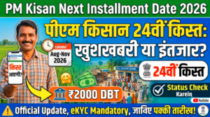 PM Kisan Next Installment Date 2026: पीएम किसान की अगली किस्त कब आएगी? 24वीं किस्त की पूरी जानकारी