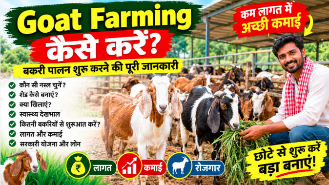 Goat Farming कैसे करें? बकरी पालन शुरू करने की पूरी जानकारी