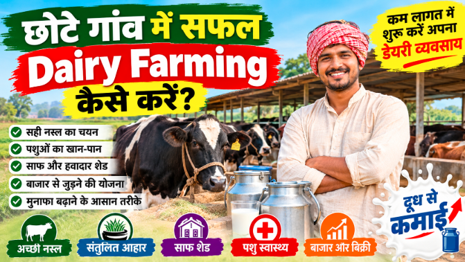 छोटे गांव में सफल Dairy Farming कैसे करें? कम लागत में डेयरी फार्मिंग शुरू करने का तरीका