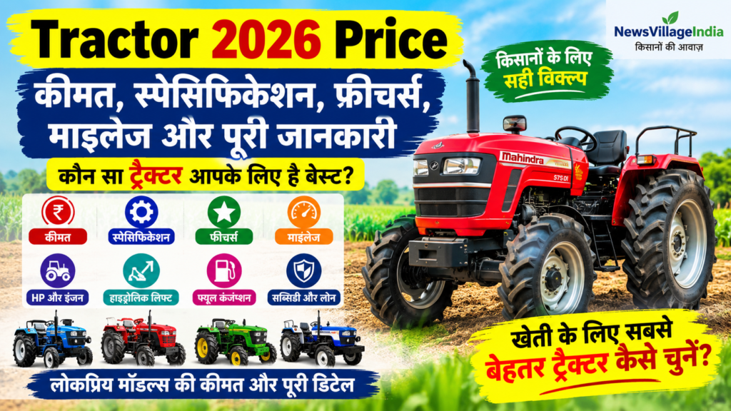 Tractor 2026 Price Guide Infographic